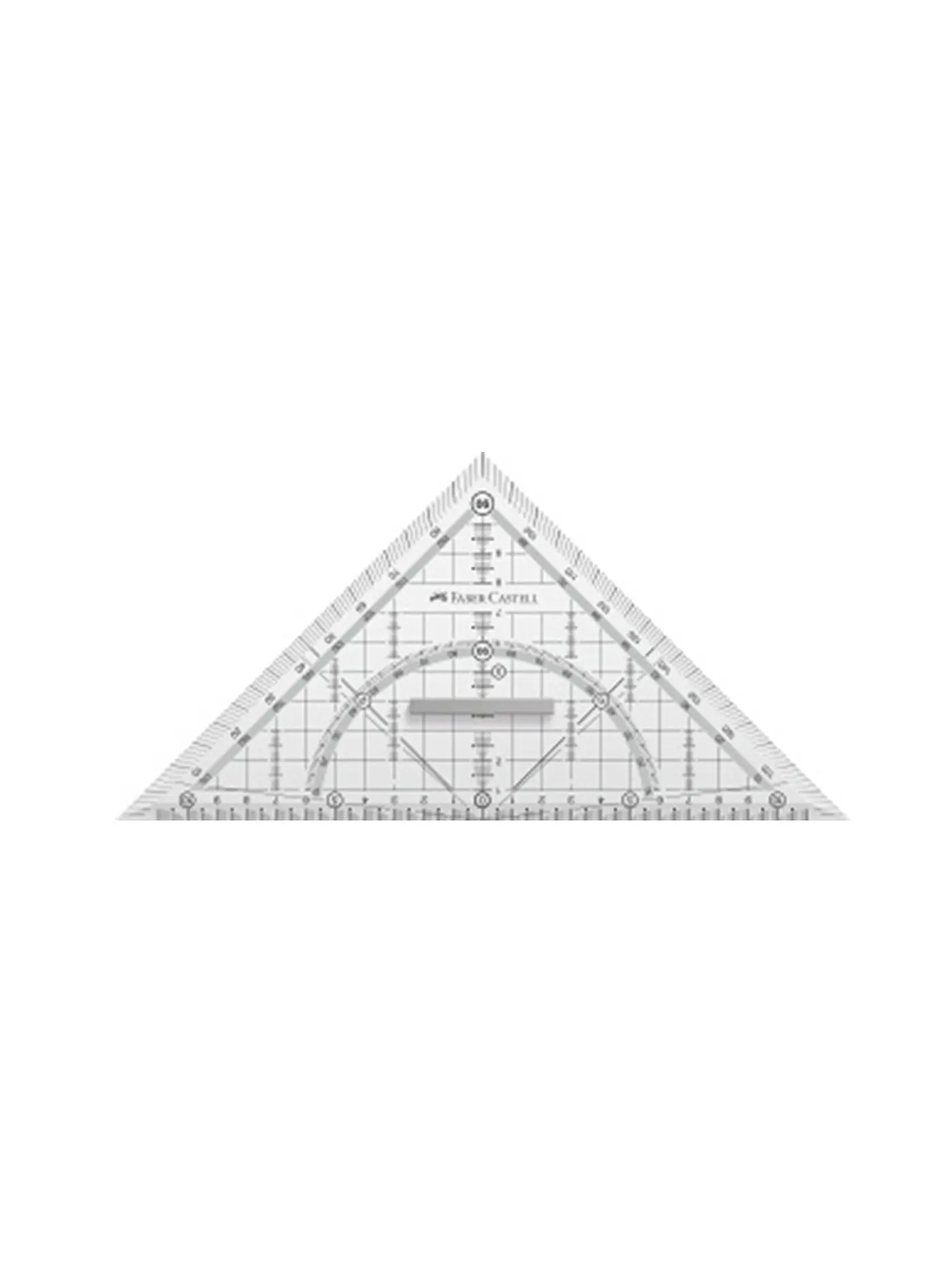 FABER-CASTELL | Grip Geometrie-Dreieck groß mit Griff | 